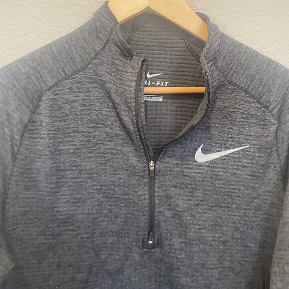 Nike running dri fit windbreaker jacket womens size M black softshell - Picture 3 of 10